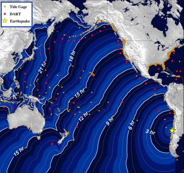 Cancelado o alerta de tsunami no pacífico