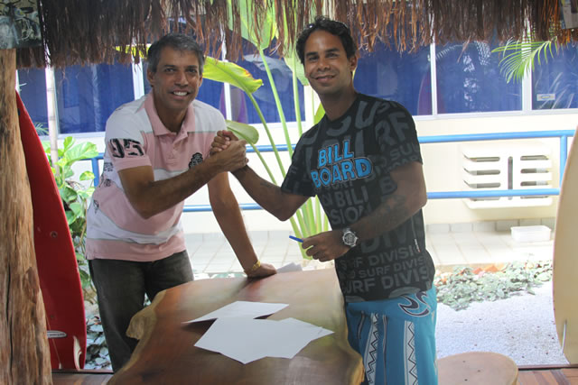 O Freesurf Dudu Souza fechou contrato com a marca BillBoard.