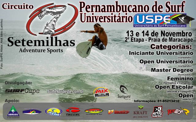 2ª Etapa do Circuito Setemilhas Pernambucano de Surf Univérsitario 2010 (USPE),