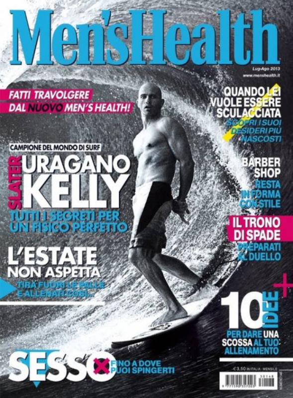 Kelly Slater na Capa da Mens Health