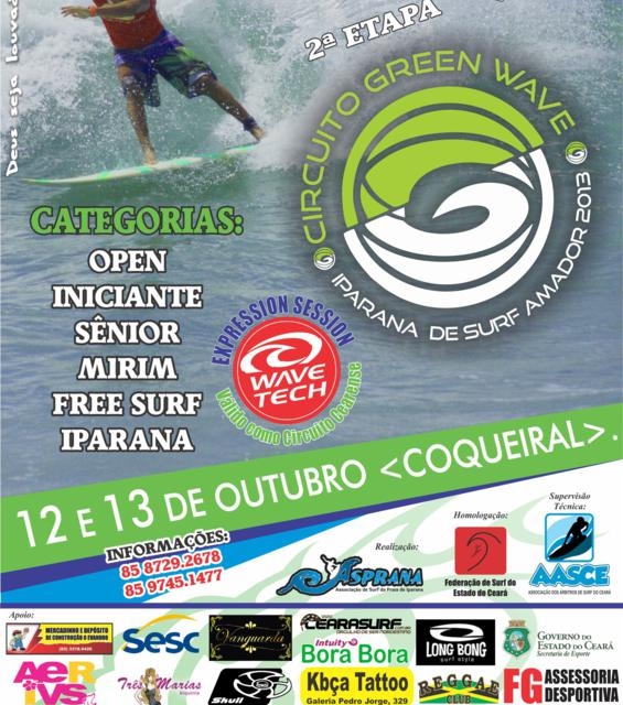 Circuito Greenwave Iparana de Surf Amador 2013, inscrições abertas