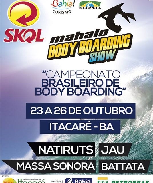 Skol apresenta Mahalo Bodyboarding Show acontece na próxima semana, em Itacaré