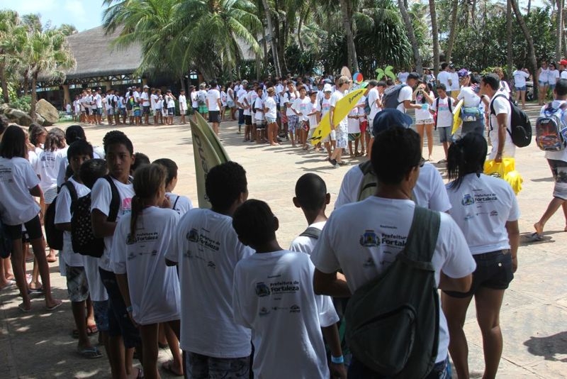 Pena apóia o projeto com mais de 400 crianças em Fortaleza