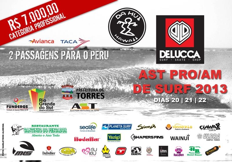 Da Hui Apresenta De Lucca AST PRO/AM de Surf 2013