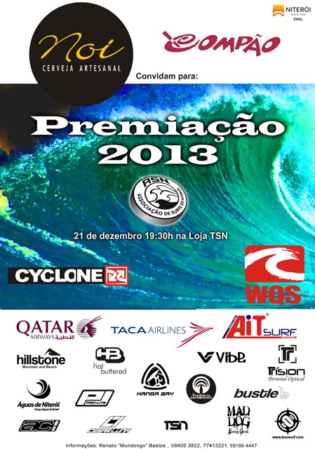 Festa de Premiação da Associação de Surfe de Niterói