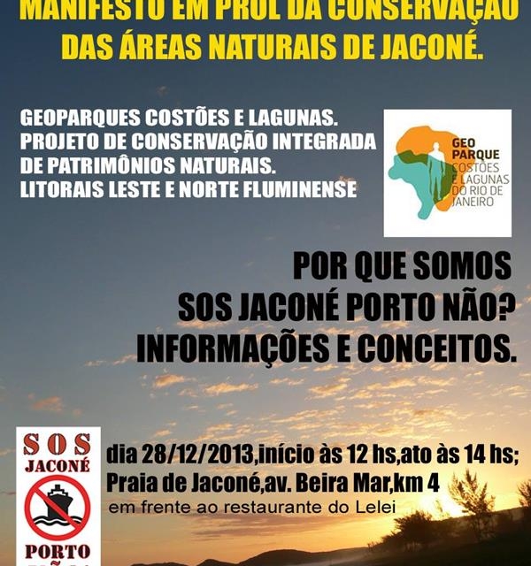 SOS Jaconé Porto NÃO!