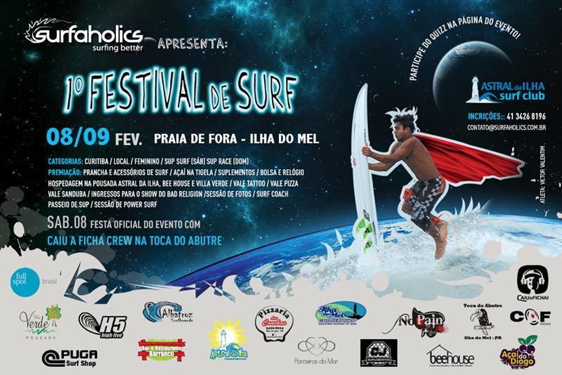 Festival Surfaholics de Surf agita Ilha do Mel