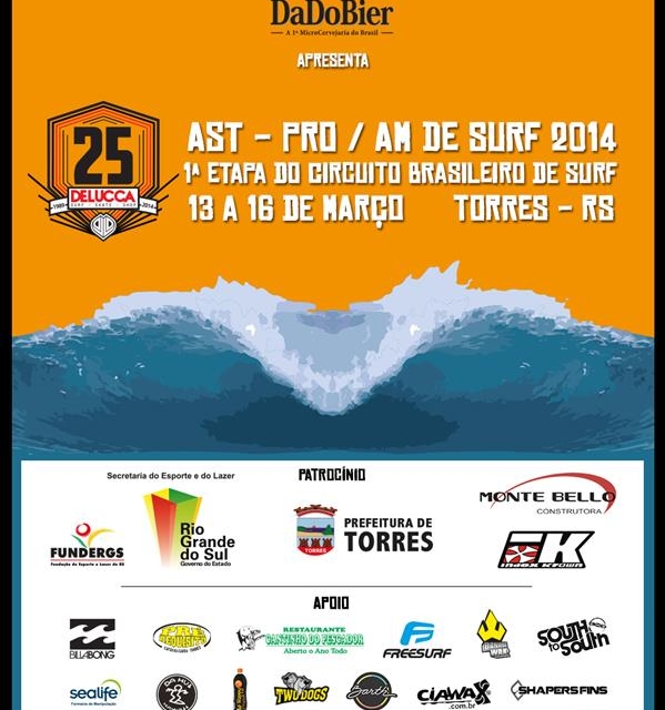 Dado Bier apresenta o De Lucca AST PRO/AM de Surf