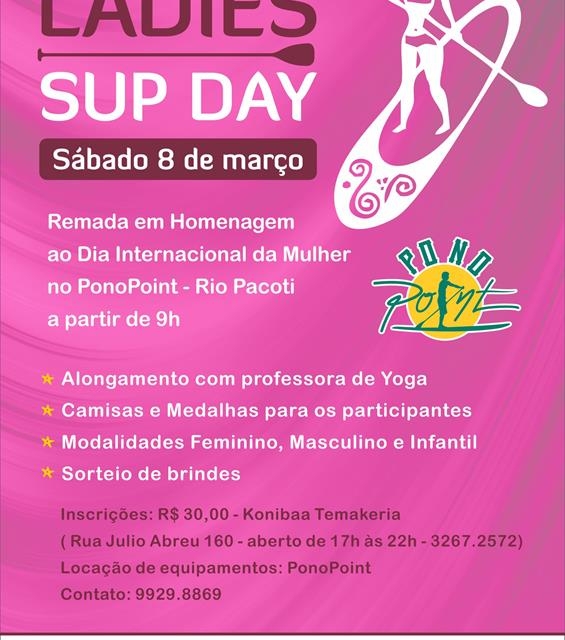 1º Ladies SUP Day no Dia Internacional da Mulher
