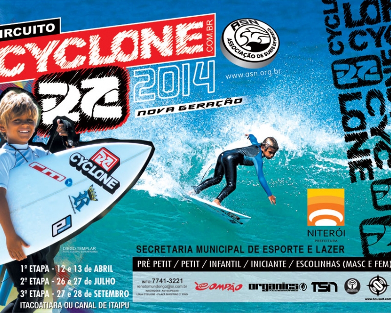 Primeira Etapa do Circuito ASN Cyclone Nova Geração de Surf 2014