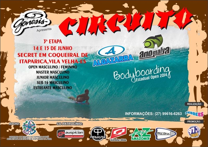 3ª Etapa do Capixaba Open de Bodyboard Agita o Pico do Secret