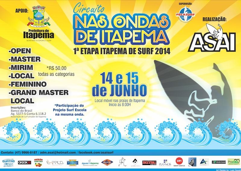 Campeonato de Surf Amador vai movimentar Itapema