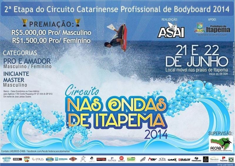 Tranferida 2ª etapa do Circuito Catarinense de Bodyboarding em Itapema