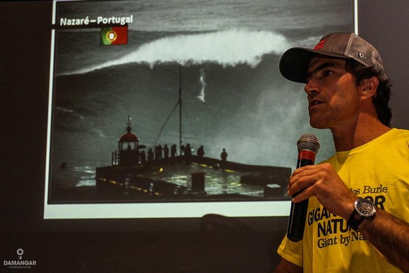 Carlos Burle conta histórias da carreira em palestra em Florianópolis