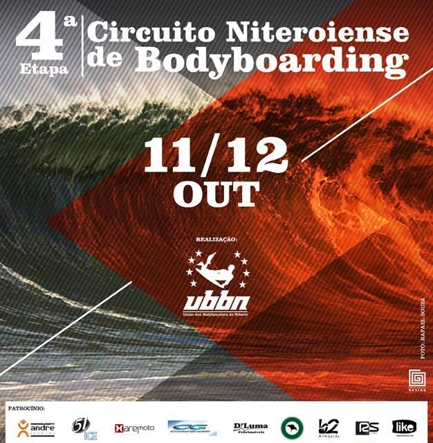 Inscrições Abertas para a 4ª etapa do Circuito Niteroiense de Bodyboard 2014