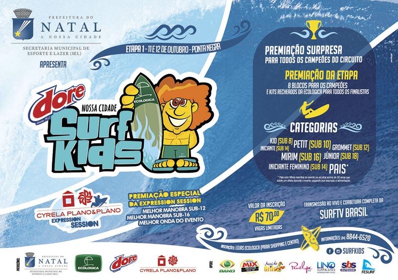 Vem aí o Circuito Dore Surf Kids 2014
