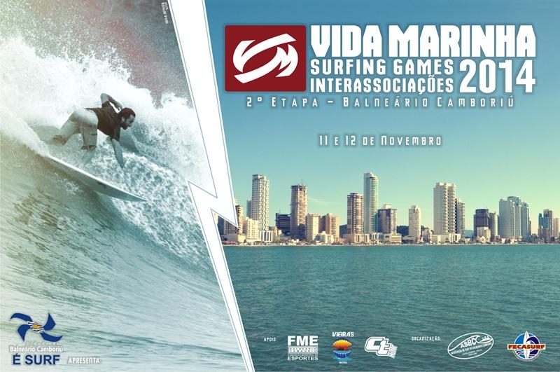 Vida Marinha Surfing Games Interassociações 2014 vai agitar Balneário Camboriú