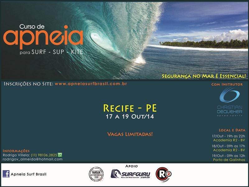 Curso de Apneia para Surf-SUP-Kite em Recife