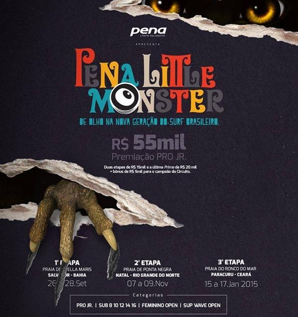 Pena Little Monster segue para Ponta Negra