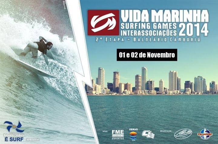 2ª etapa do Vida Marinha Surfing Games Interassociações 2014 em Balneário Camboriú