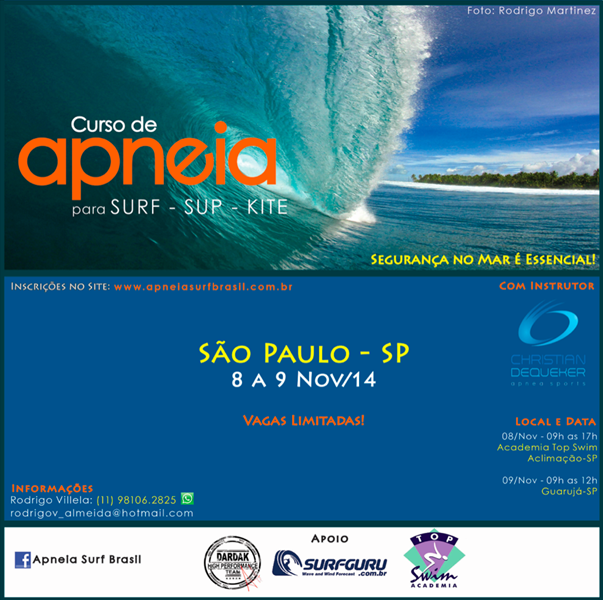 Curso de Apneia para SURF em São Paulo