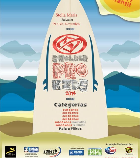 Campeões do Smolder Pro Kids 2014 serão coroados em Stella Maris