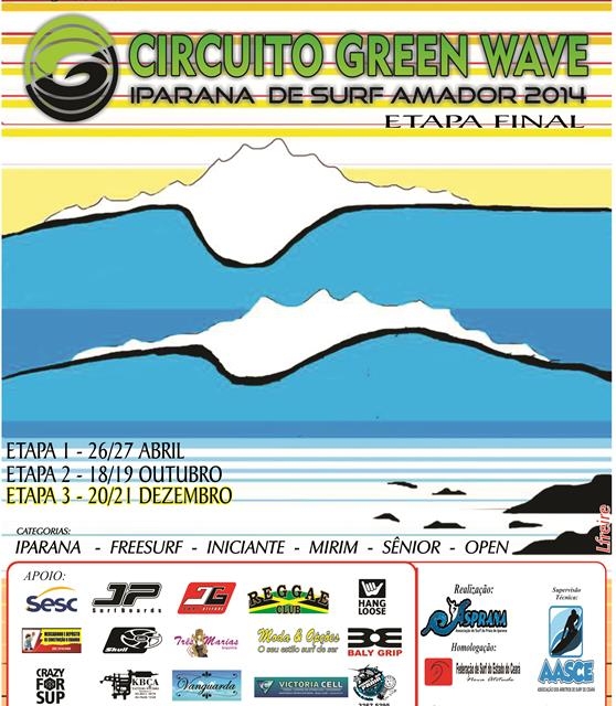 Circuito Green Wave Iparana de Surf Amador será finalizado neste final de semana