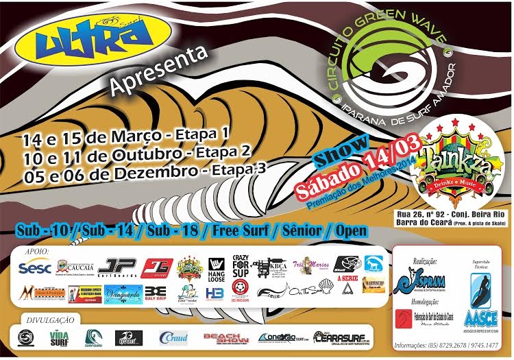 Inscrições Abertas para o Circuito Greenwave Iparana de Surf Amador