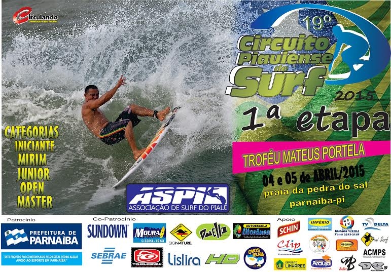 1ª Etapa do Piauiense de Surf 2015 na Pedra do Sal