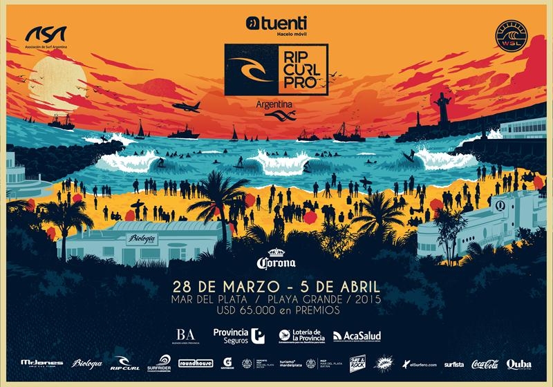 Rip Curl Pro Argentina com QS 1500 e Pro Junior em Mar del Plata
