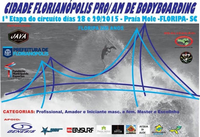 Vai começar o circuito catarinense de Bodyboarding ProAM 2015