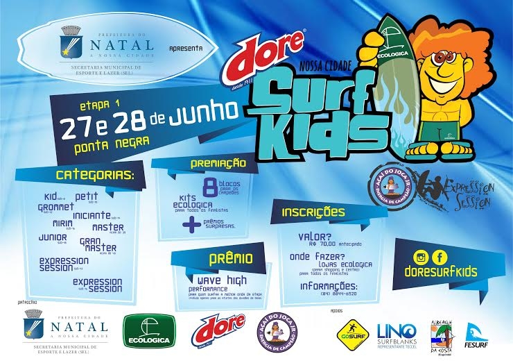 Circuito Dore Surf Kids comemora cinco anos