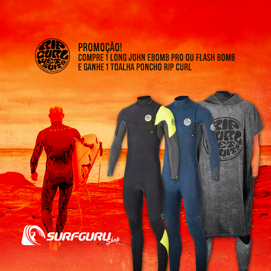 Garanta seu Long John no Surfguru Shop e ganhe uma toalha Rip Curl 