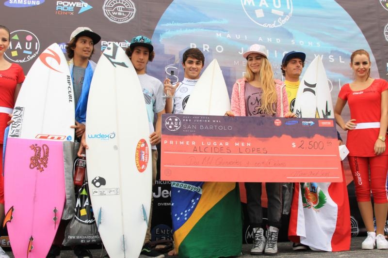 Três surfistas festejam conquistas no Maui and Sons Pro Junior