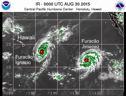 Hawaii em Alerta de Furacões