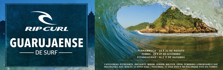Praia do Tombo recebe 2ª Etapa Rip Curl Guarujaense de Surf Amador