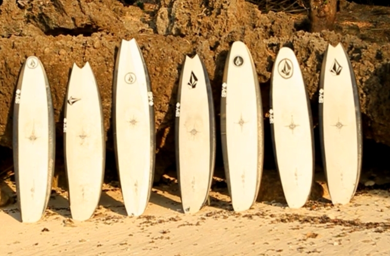 Ryan Burch e suas pranchas assimétricas 