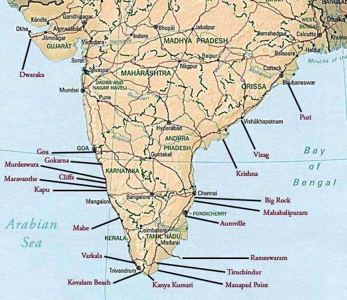 mapa da india