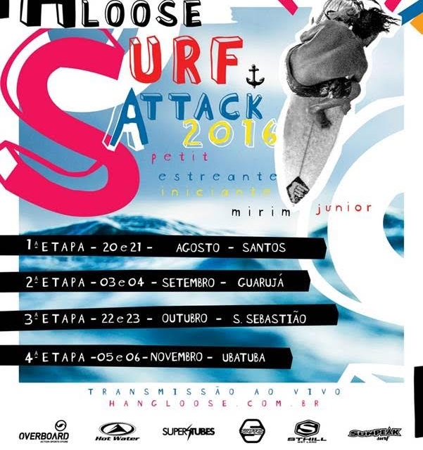 Hang Loose Surf Attack define datas do circuito em 2016