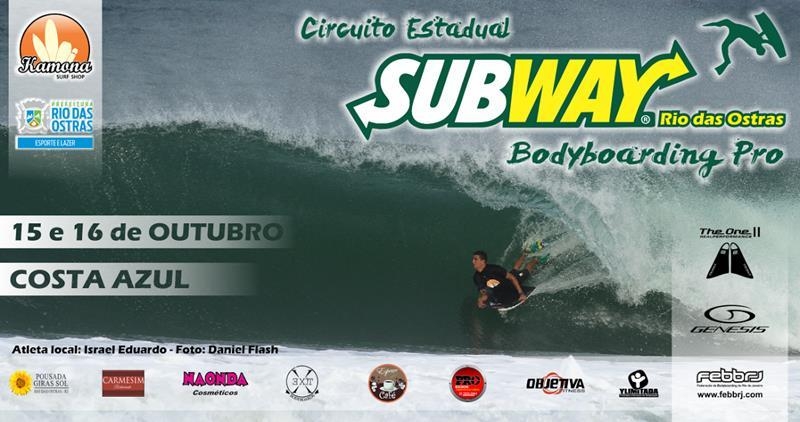 Vem aí o Subway Rio das Ostras Pro 2016