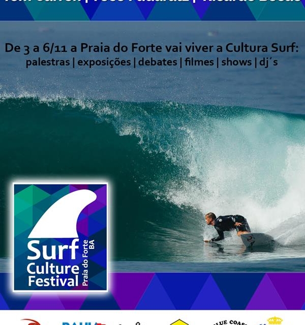 Festival de Cultura Surf da Praia do Forte nesta quinta-feira