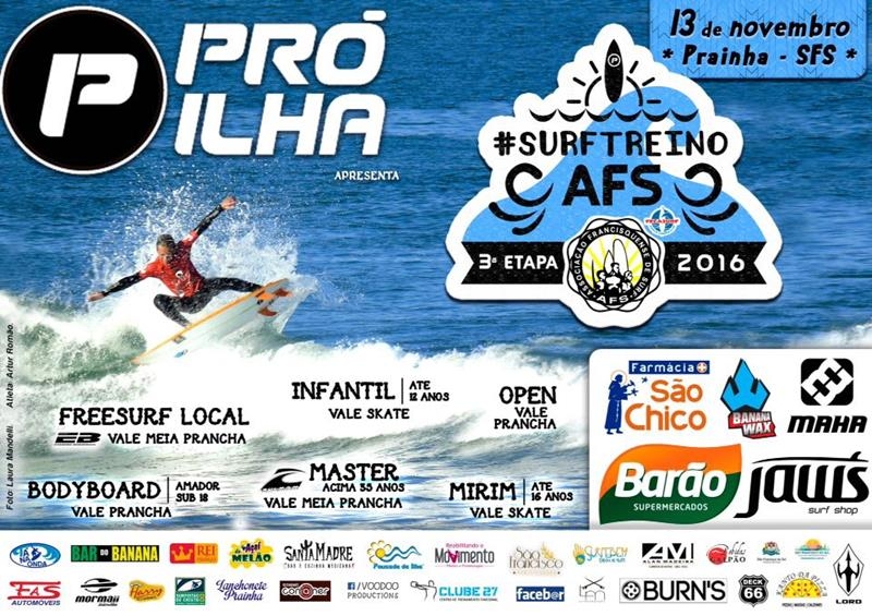 3ª Etapa do Surf Treino AFS 2016 na Prainha