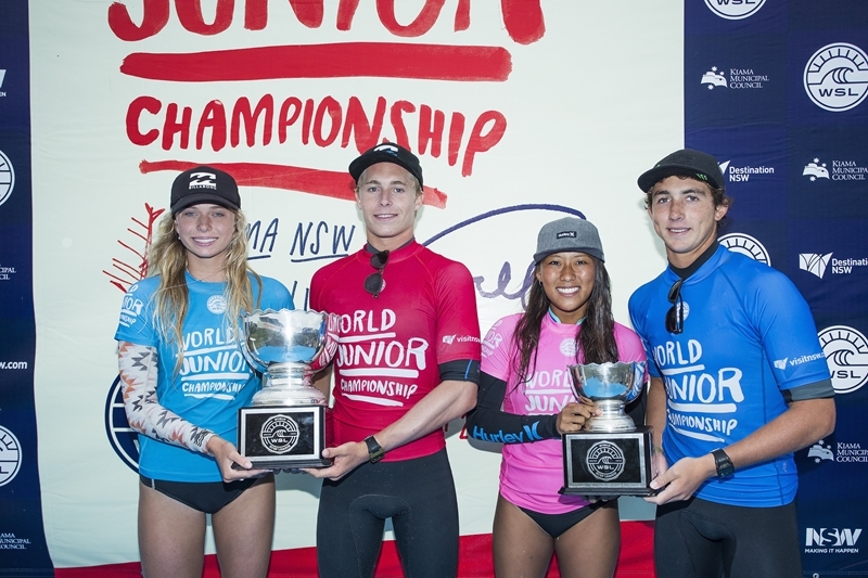 Ewing e Callaghan vencem Mundial Pro Junior WSL 2016