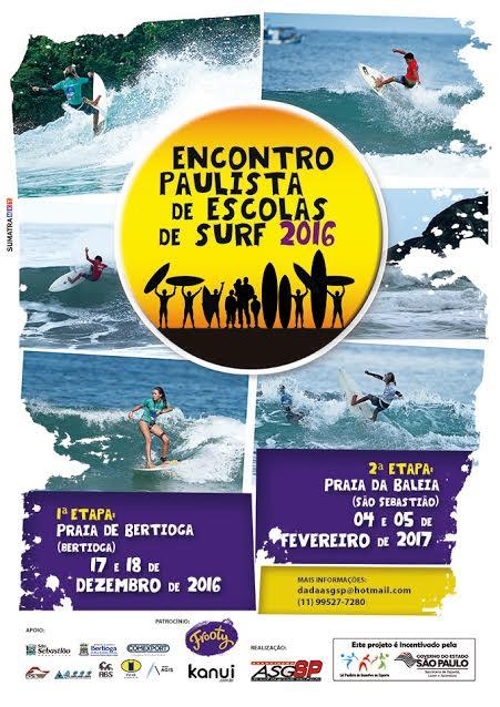 Inscrições abertas para 2ª etapa do Encontro Paulista de Escolas de Surf