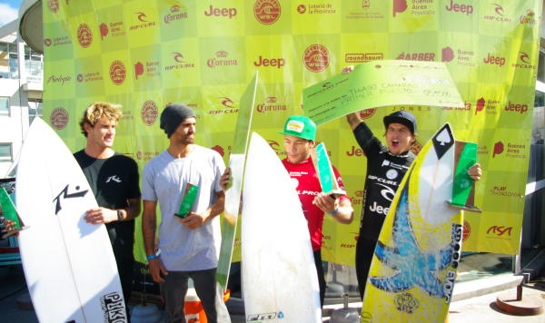 Thiago Camarão e Dominic Barona vencem o Rip Curl Pro Argentina em Mar del Plata