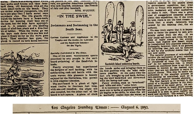 Sandwich Islands Swimming Boards: 1893