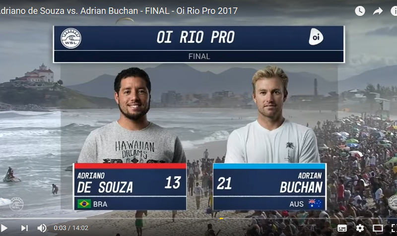 Adriano de Souza vs. Adrian Buchan - FINAL - Oi Rio Pro 2017 