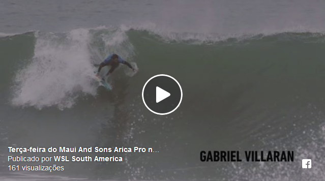 Video da terça-feira do Maui and Sons Arica Pro Tour nos tubos de El Gringo,