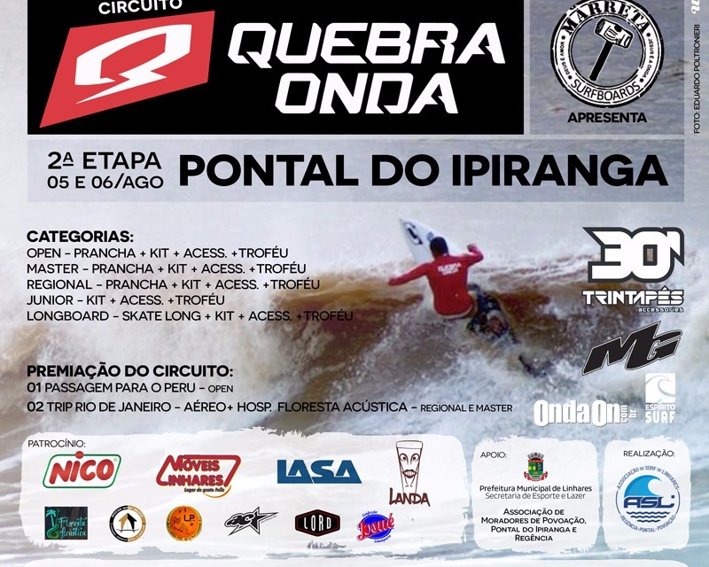 REALIZAÇÃO DA ETAPA DO CIRCUITO QUEBRA ONDA DE SURF