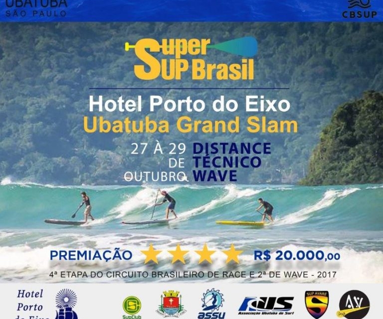 Ubatuba recebe Brasileiro de SUP Wave e Race em outubro